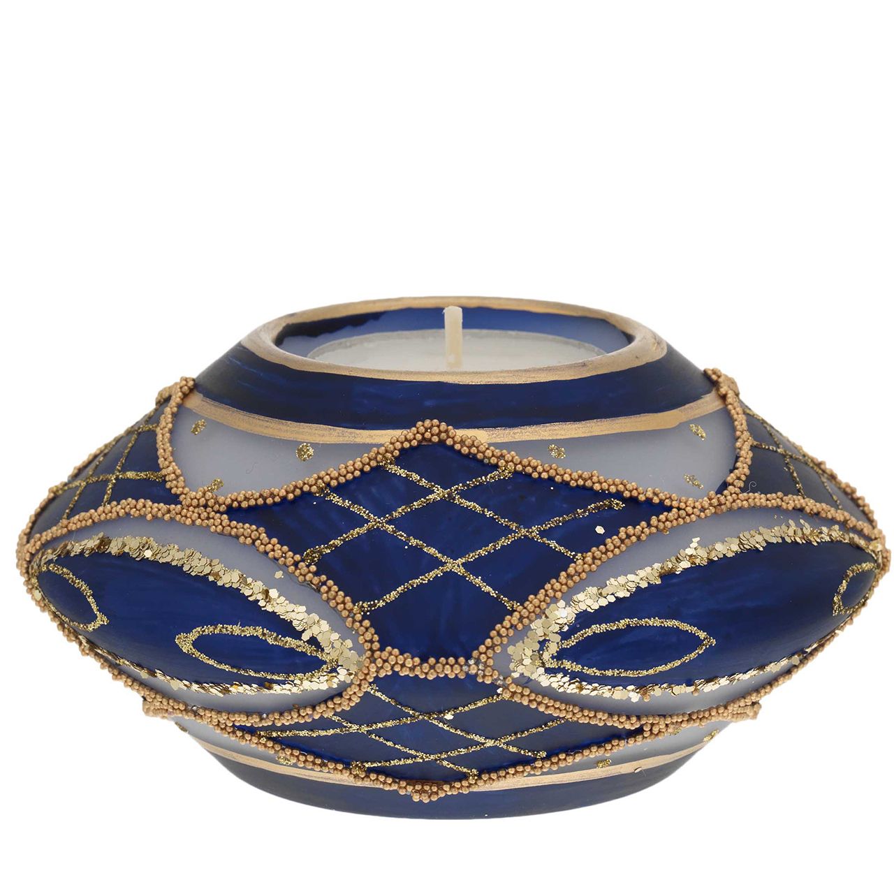 ELISSE 110*60 BLU CON TEALIGHT MM 38
